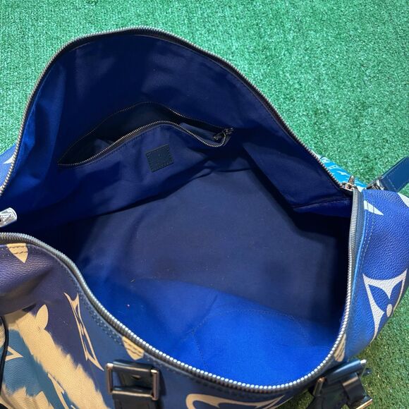 Louis Vuitton LV monogram blue Escale Keepall 50 duffle bag travel bag - Picture 4 of 12